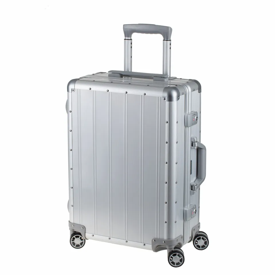 Alumaxx Orbit Reisetrolley Aluminium Silber Matt 55 cm TSA