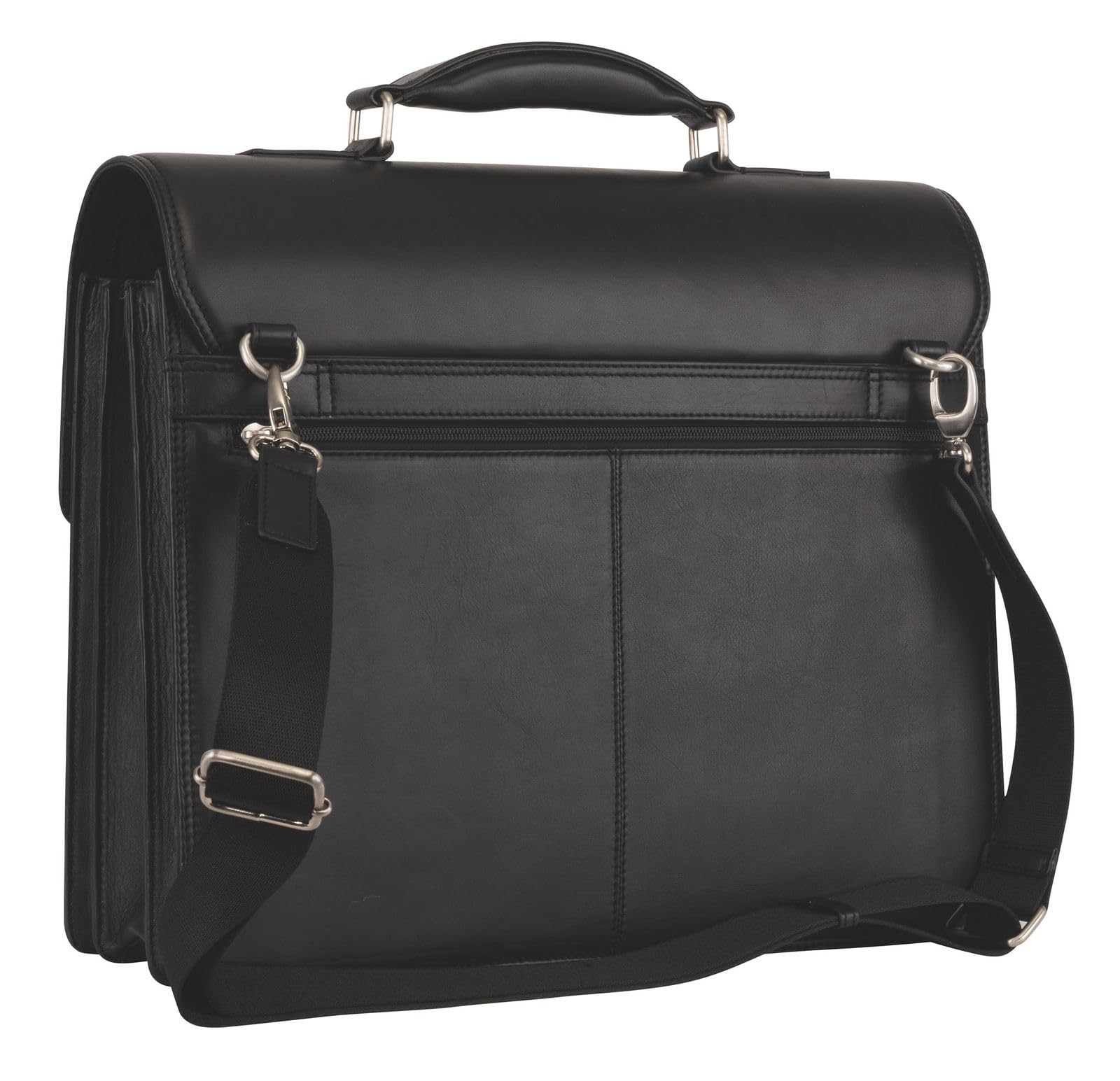 Golden Head Polo Aktentasche schwarz 42 cm 3 Fächer Leder
