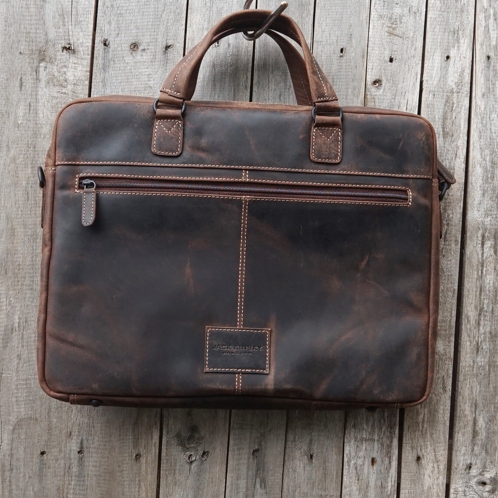 Jack Kinsky Baltimore 8 Aktentasche Cognac Notebookfach