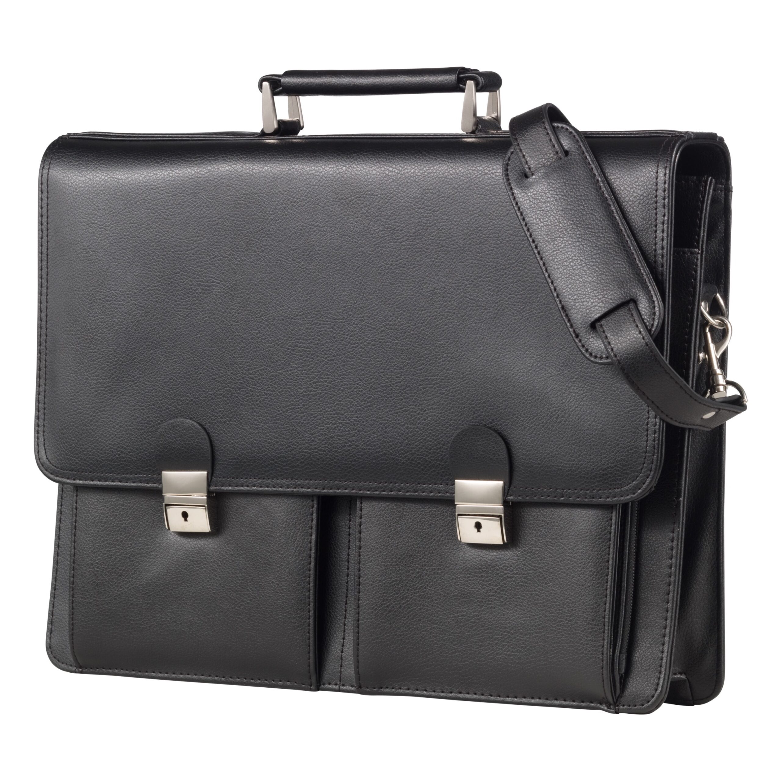 Alumaxx Veneto Aktentasche Leder schwarz 15 Zoll Laptopfach