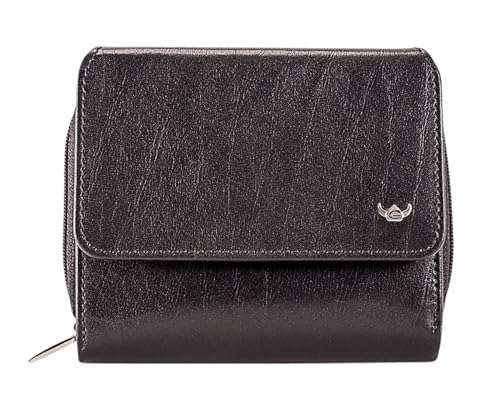 Golden Head Colorado Reißverschluss-Börse 11 cm schwarz Leder