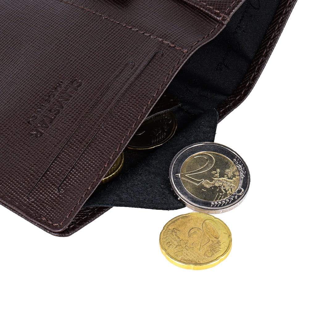 Jaimie Jacobs Slimstar Limited Geldbörse Saffiano Brown RFID