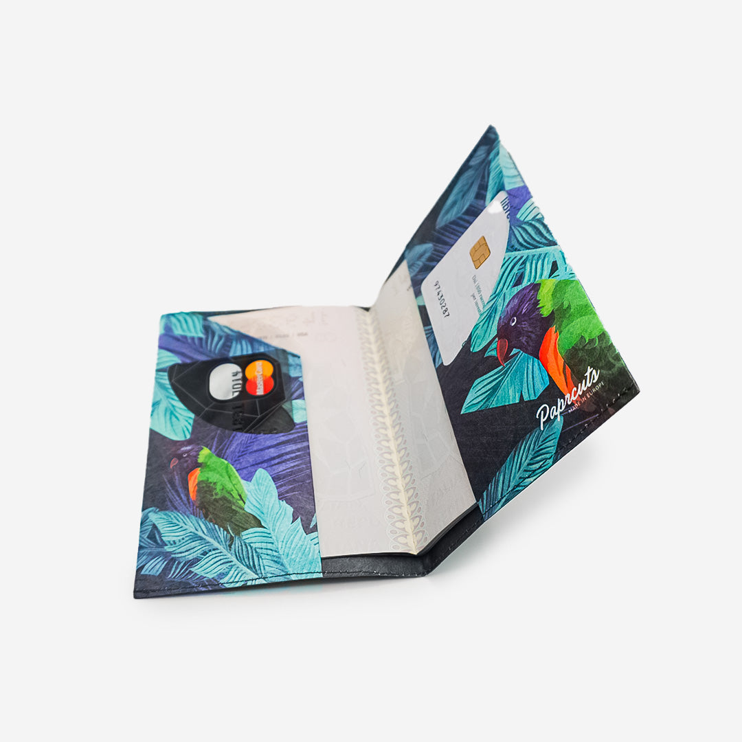 Paprcuts Paradise RFID Reisepasshülle Tyvek vegan