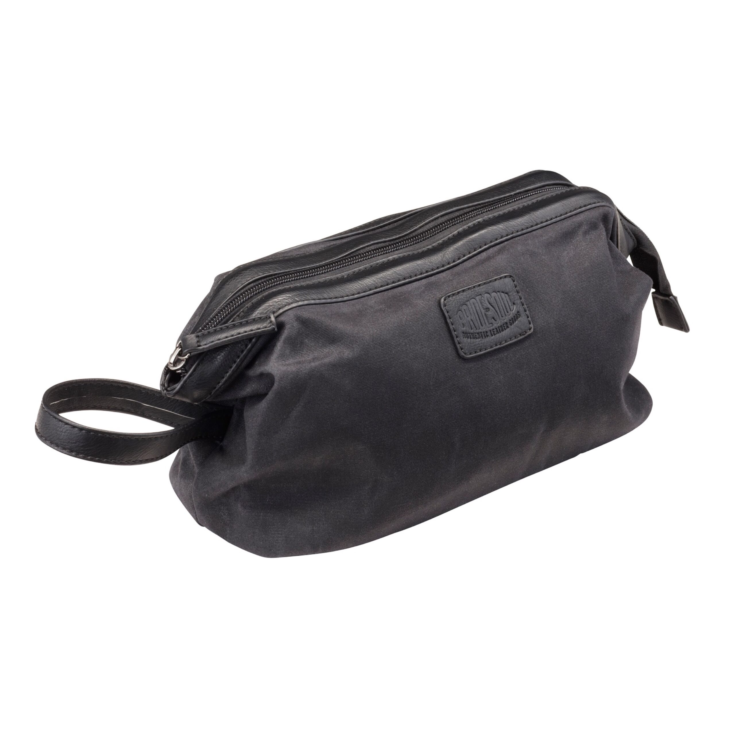 Alumaxx Kosmetiktasche DEEDS Kulturbeutel schwarz Canvas 28cm