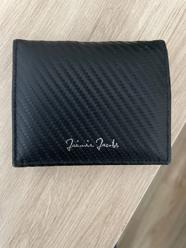 Jaimie Jacobs Flap Boy AirTag Vegan Geldbörse Schwarz Münzfach