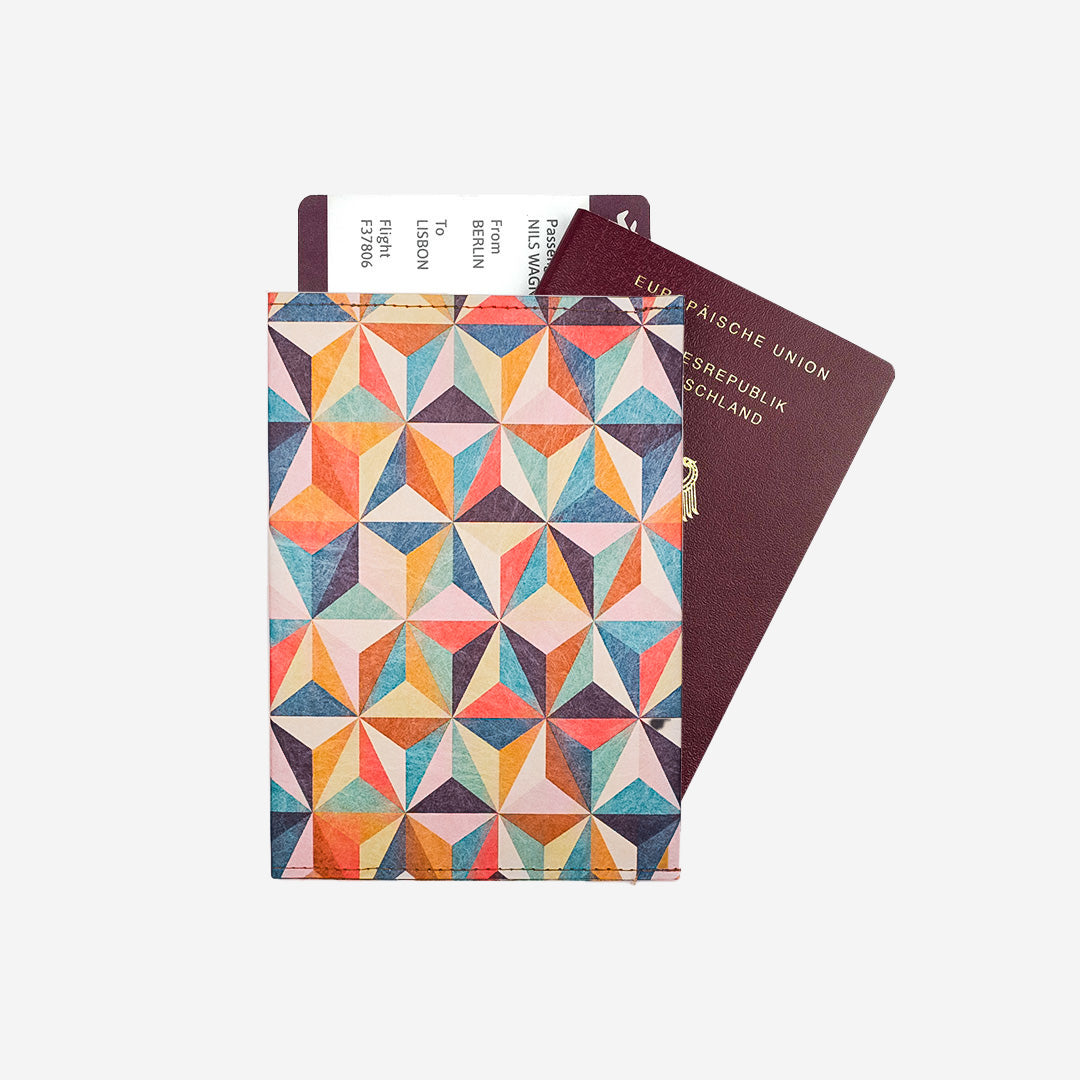 Paprcuts RFID Reisepasscover Reisepasshülle Abstract Retro Tyvek