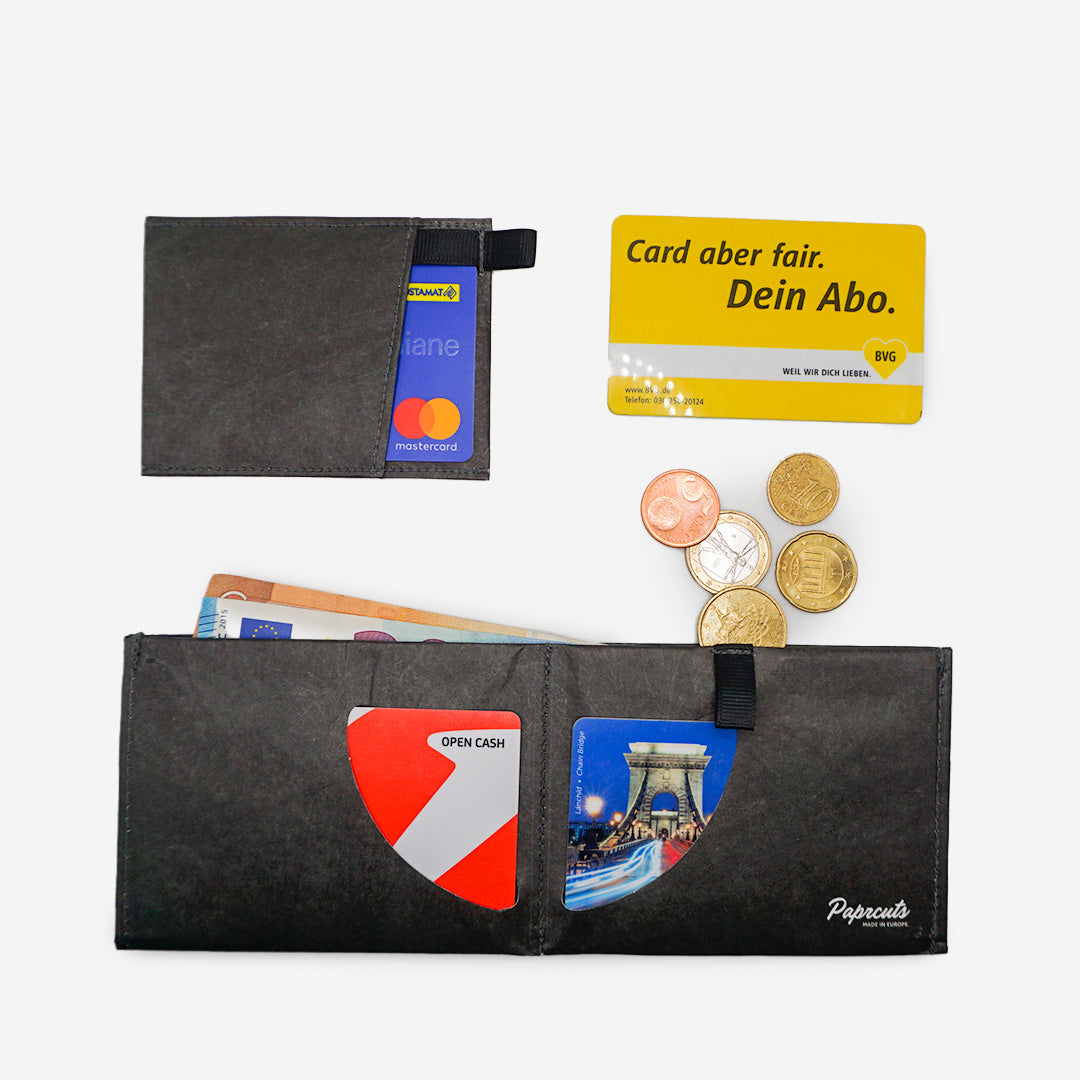 Paprcuts RFID PRO Wallet Just Black Portemonnaie RFID-Schutz
