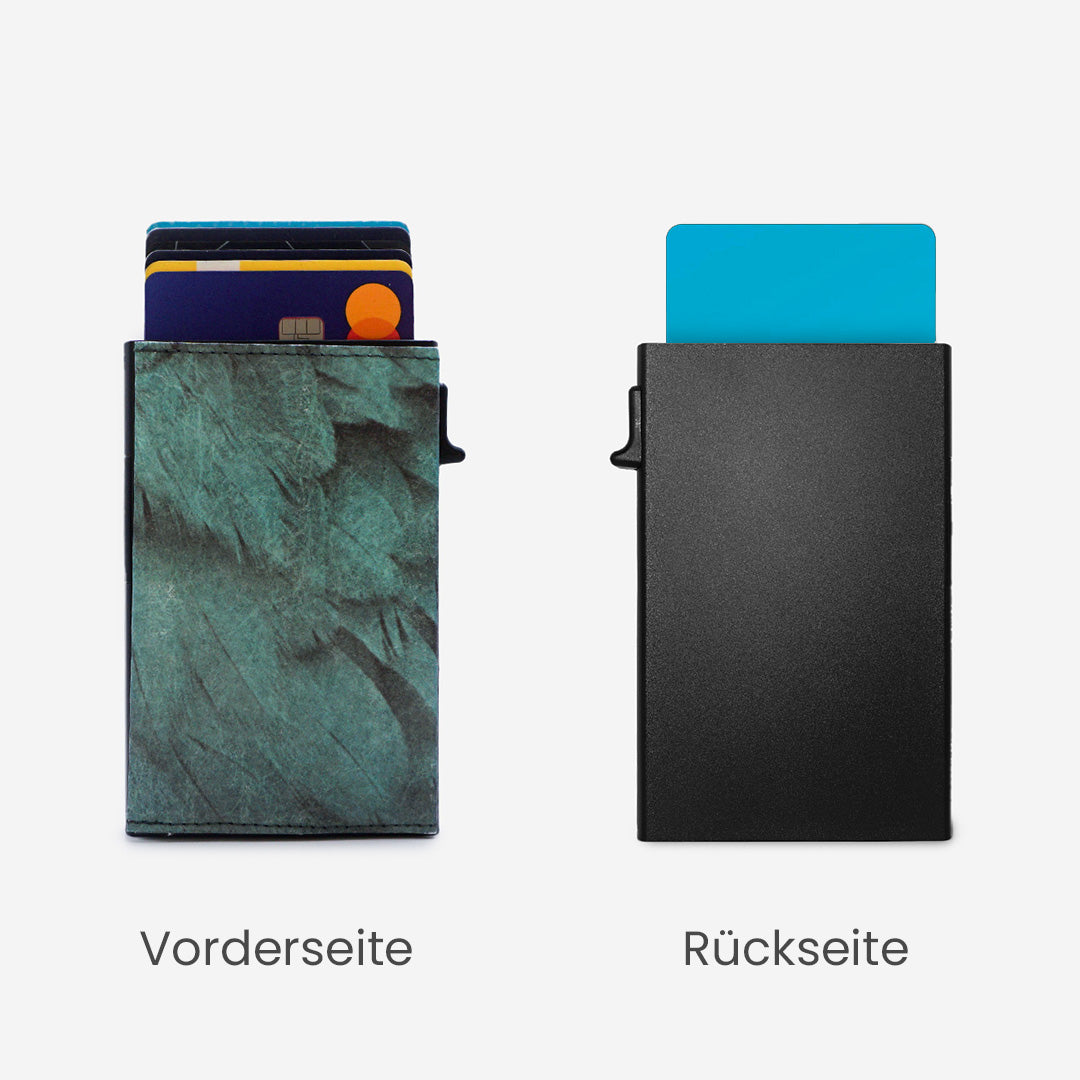 Paprcuts RFID Alu Kartenetui Ara Portemonnaie grün RFID-Schutz