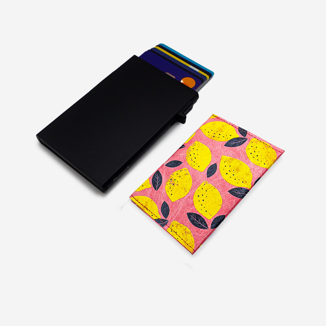 Paprcuts RFID Alu Pink Lemon Reisepasshülle rosa vegan