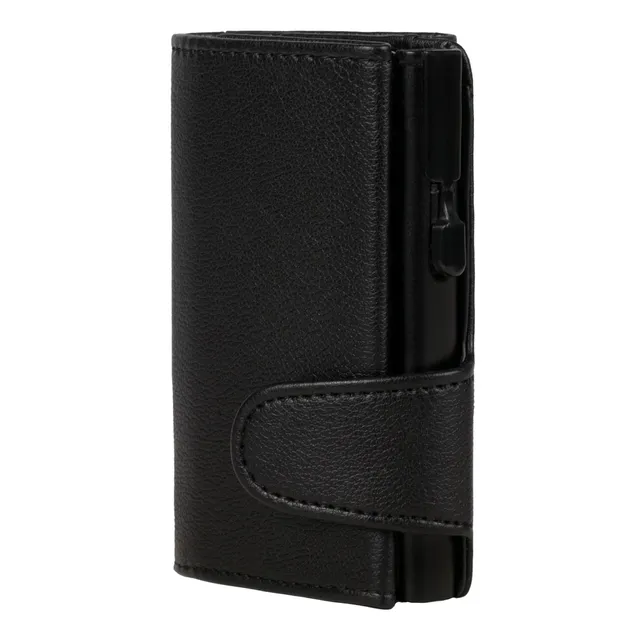 Alumaxx Clicksafe Börse Schwarz Alu-Tresor RFID 8 Karten