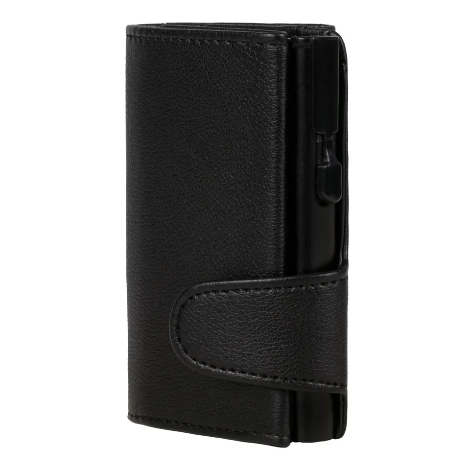 Alumaxx Clicksafe Börse Schwarz Alu-Tresor RFID 8 Karten