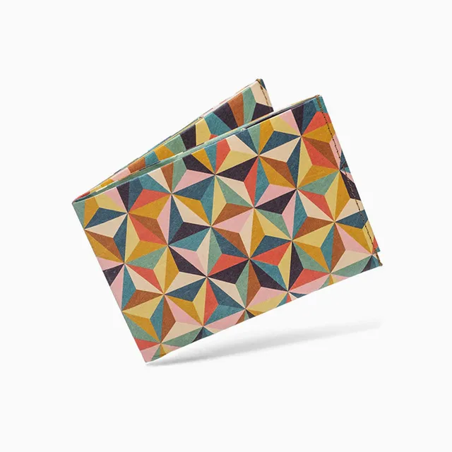 Paprcuts RFID Wallet Abstract Retro Portemonnaie bunt RFID