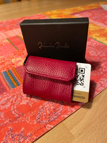 Jaimie Jacobs Nano Boy Pocket Wallet Rosso Milano Damen