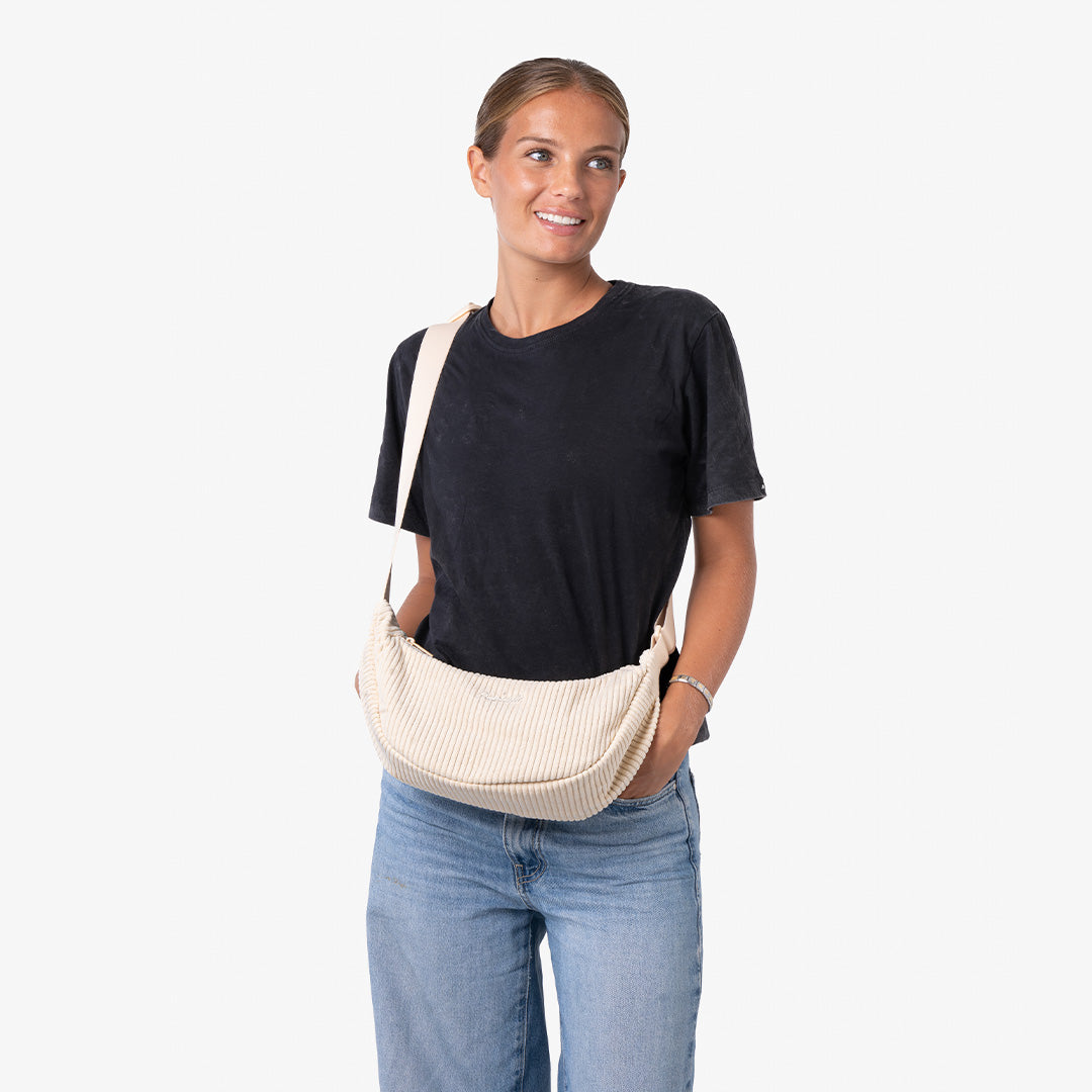 Paprcuts Valencia Roundbag Cord Off-White vegan