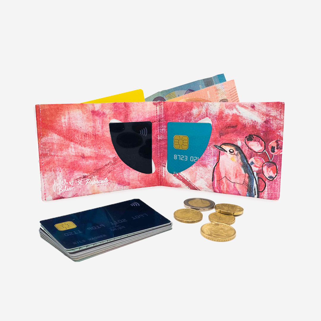 Paprcuts RFID Wallet Curious Redbreast Portemonnaie bunt