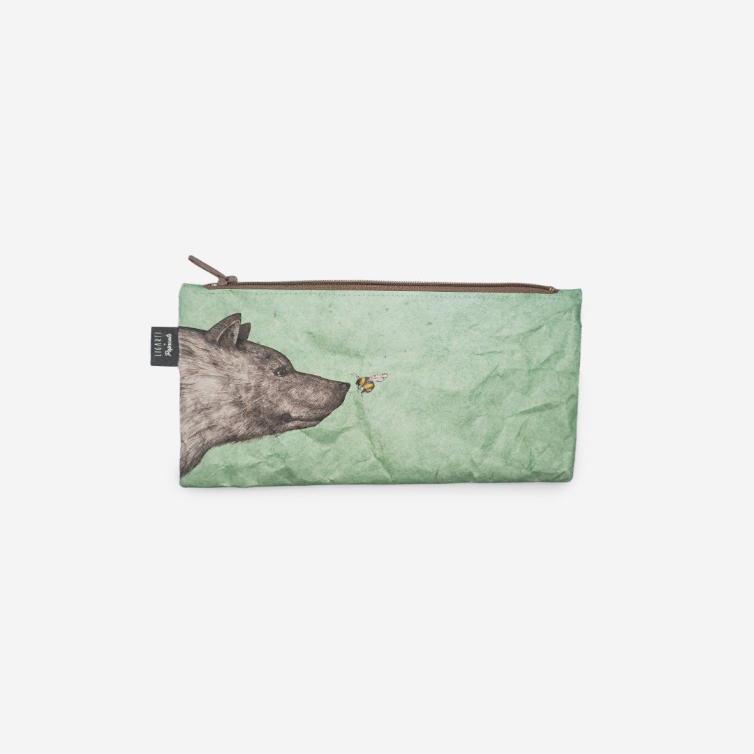 Paprcuts Federtasche Die Begegnung Federmäppchen grün Tyvek