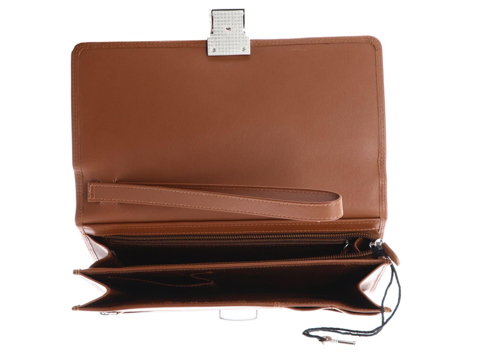 Golden Head Polo 8215 Handgelenktasche Cognac Rindleder