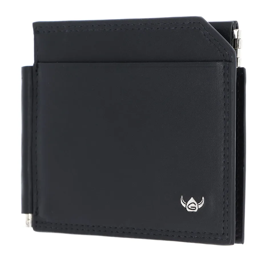 Golden Head Polo Clip-Scheintasche 1960 Schwarz Geldklammer Leder