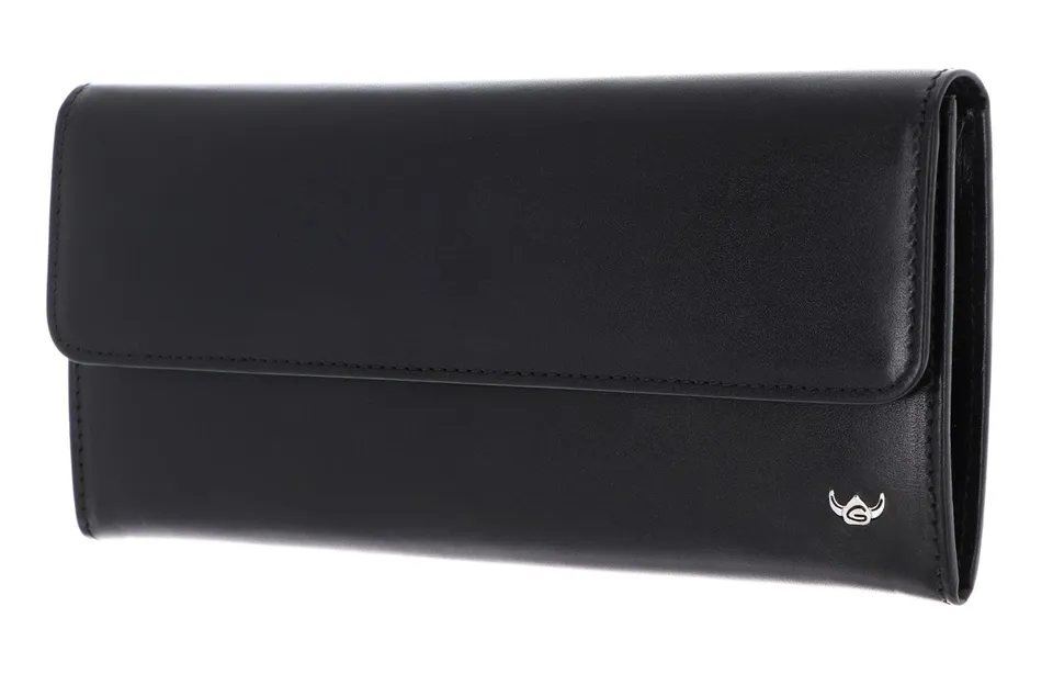 Golden Head Colorado Geldbörse Schwarz RFID Rindleder