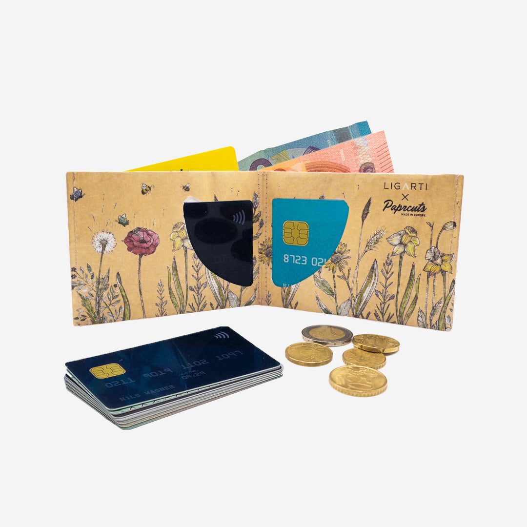 Paprcuts RFID Wallet Rita Portemonnaie Tyvek Kuh vegan