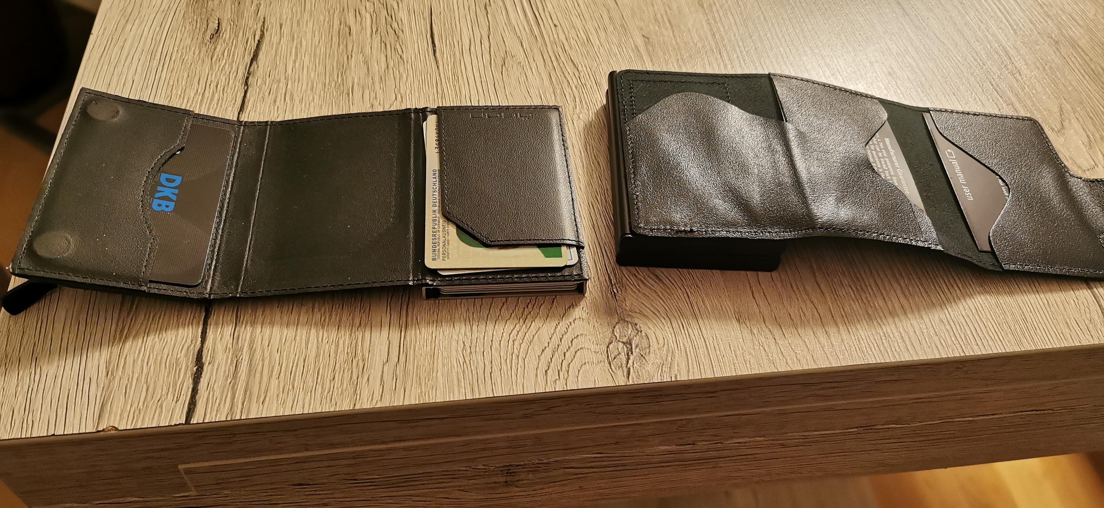 Tru Virtu Double Wallet Croco Geldbörse Black RFID
