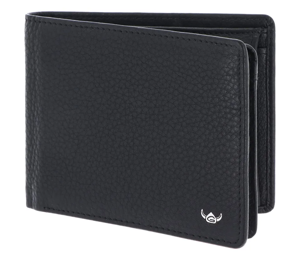 Golden Head Capri 1420 Geldbörse Schwarz RFID Münzfach