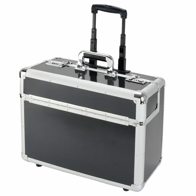 Alumaxx C-2 Pilotenkoffer Carbon Aluminium silber