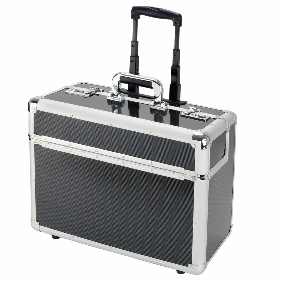 Alumaxx C-2 Pilotenkoffer Carbon Aluminium silber