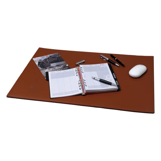 Alumaxx Schreibunterlage Leder 65x45 cognac rutschfest
