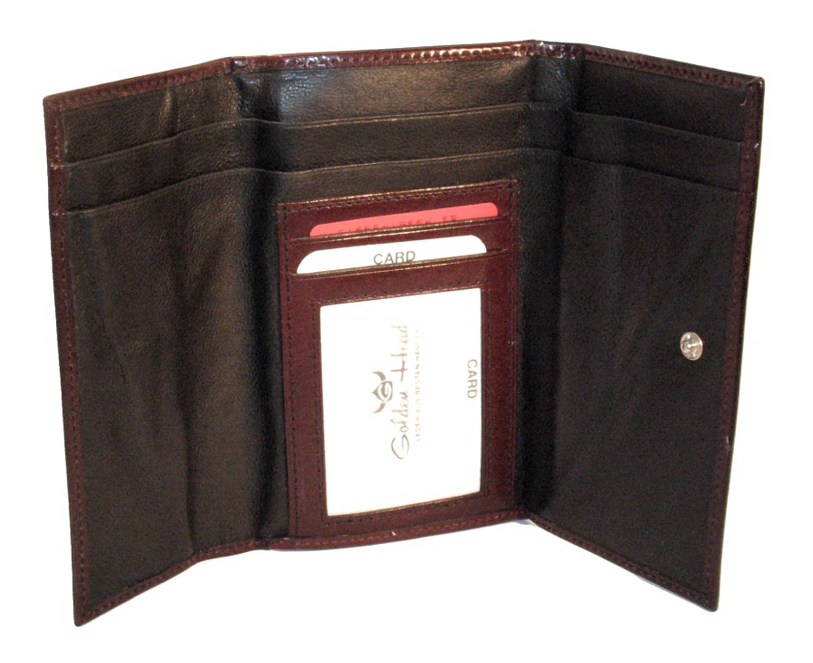 Golden Head Colorado Bügelbörse 14 cm Schwarz Leder