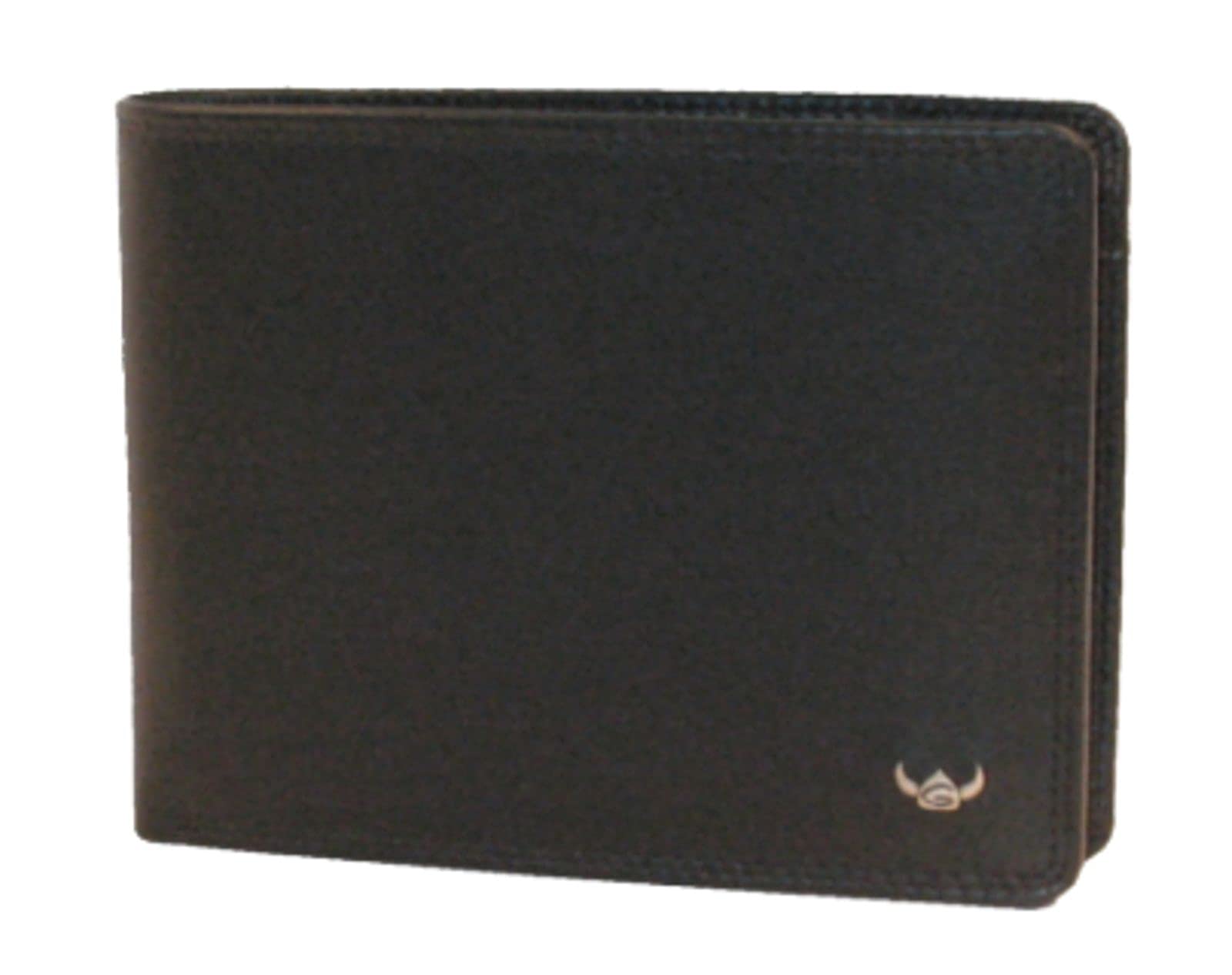 Golden Head Polo Scheintasche 12 cm Schwarz Leder Querformat