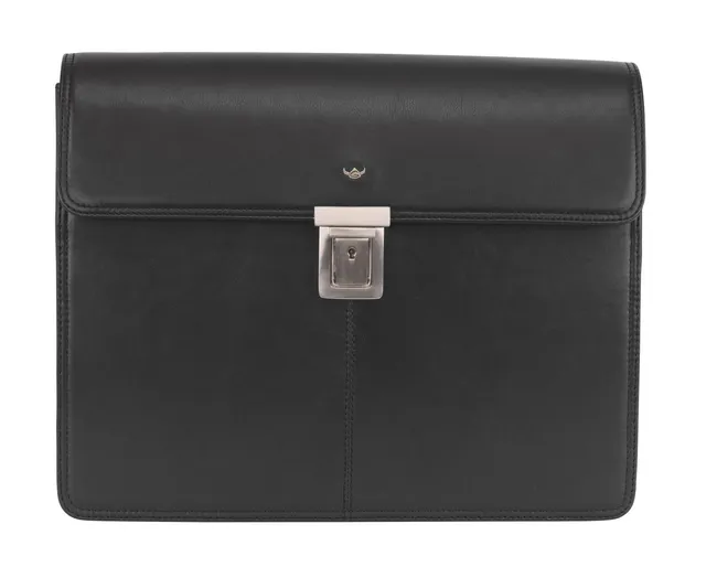 Golden Head Polo Business Bag Laptoptasche schwarz Rindsleder