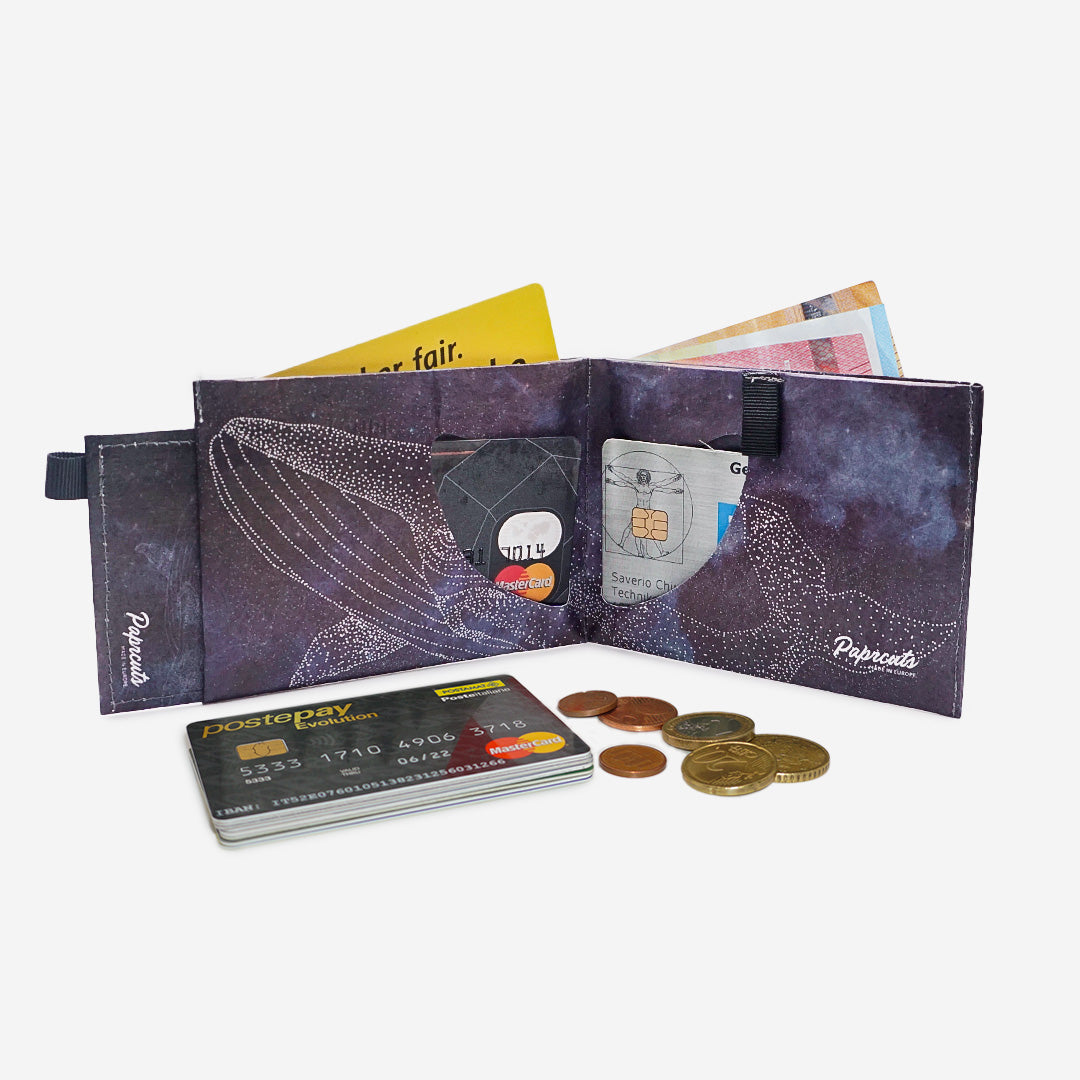 Paprcuts RFID PRO Wallet Galactic Whale Geldbeutel RFID vegan