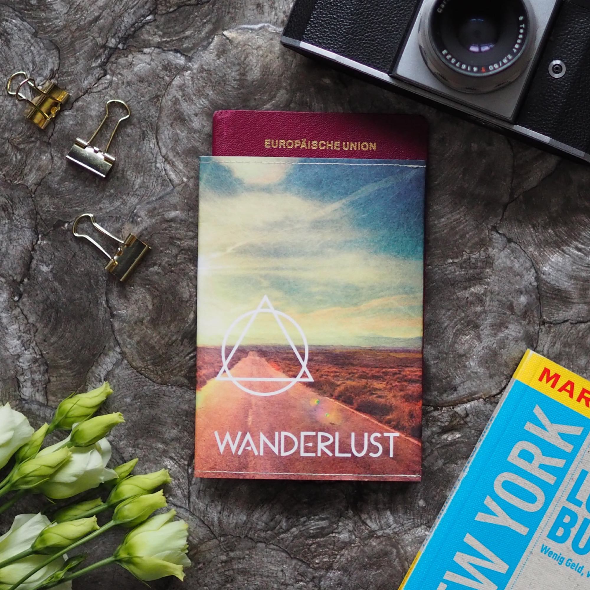 Paprcuts RFID Reisepasscover Reisepasshülle Wanderlust Tyvek vegan