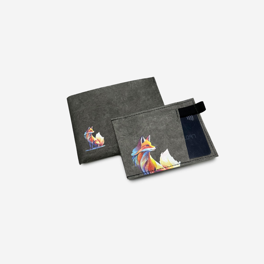 Paprcuts RFID PRO Wallet Funky Fox Portemonnaie schwarz RFID