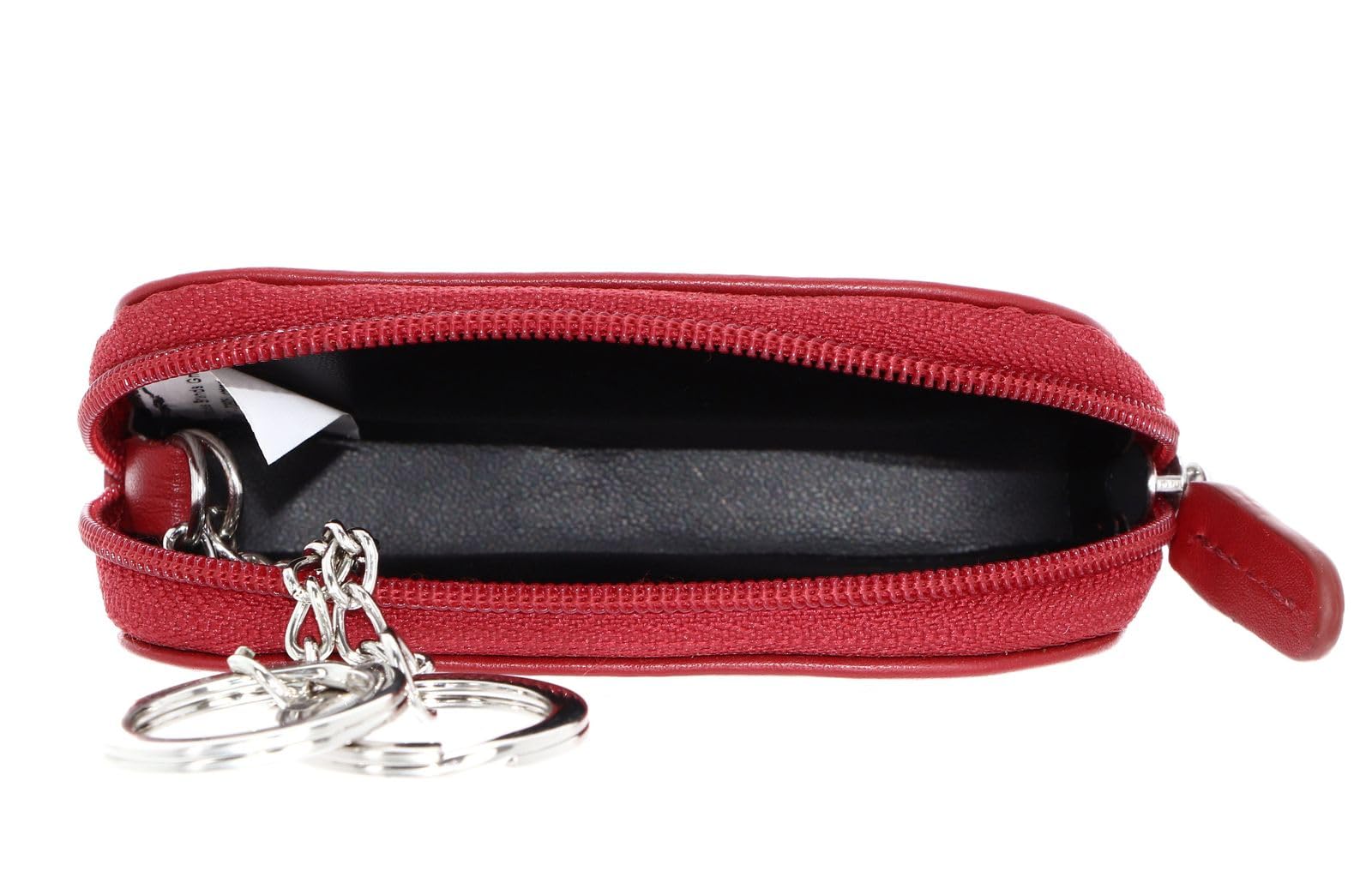 Golden Head Polo Schlüsseletui Rot Reißverschluss Leder