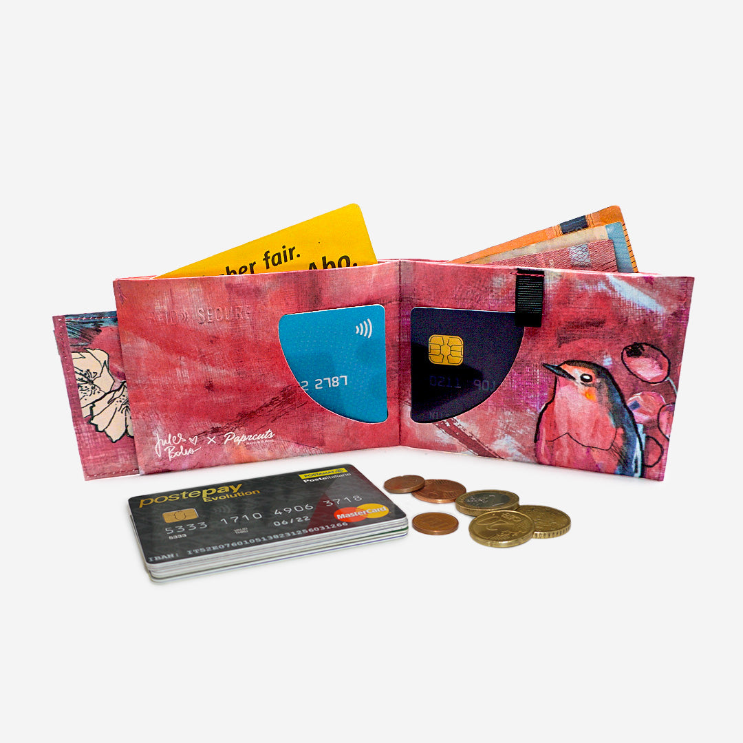 Paprcuts RFID PRO Wallet Curious Redbreast Geldbeutel RFID vegan