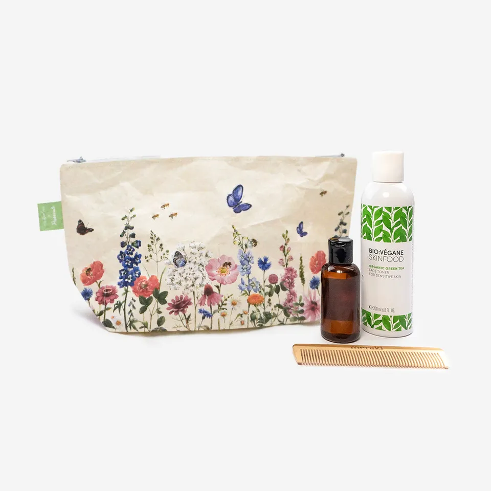 Paprcuts Blumenwiese Kulturbeutel Little Bee Fresh Tyvek