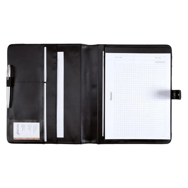 Alumaxx Fano Schreibmappe A4 schwarz Lederimitat