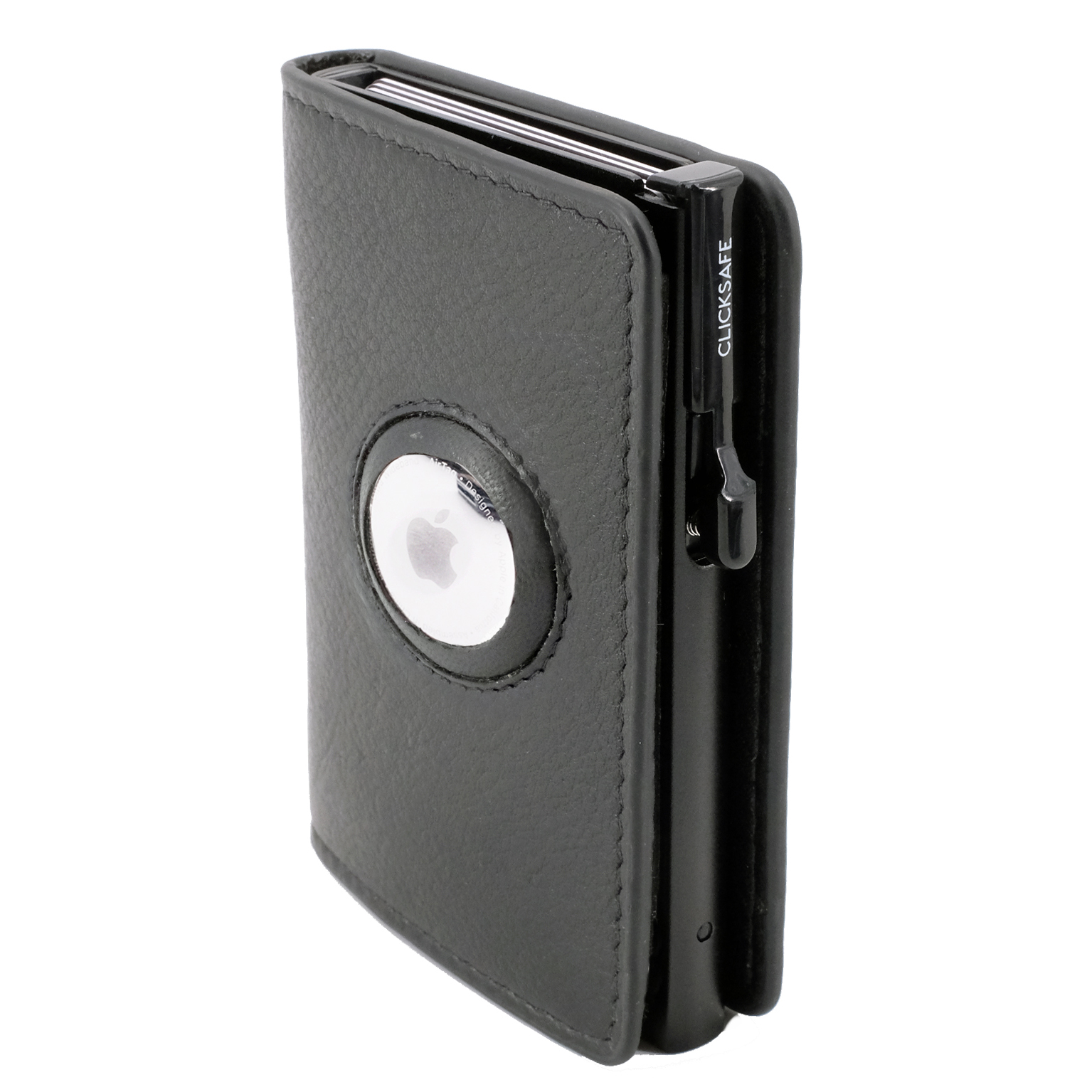 Alumaxx Clicksafe Slim Börse RFID AirTag Schwarz