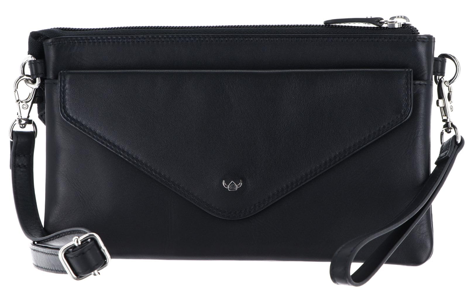 Golden Head Polo 8216 Mini-Tasche Schwarz Rindsleder RFID