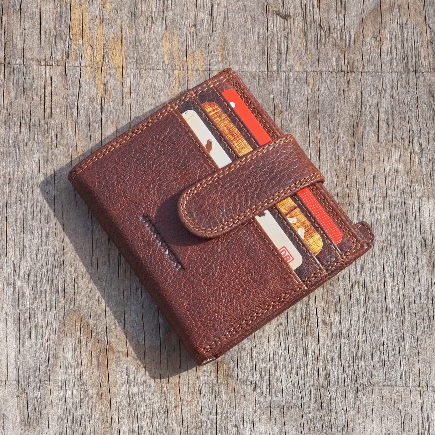 Jack Kinsky Porto 116 Kartenbörse Cognac RFID