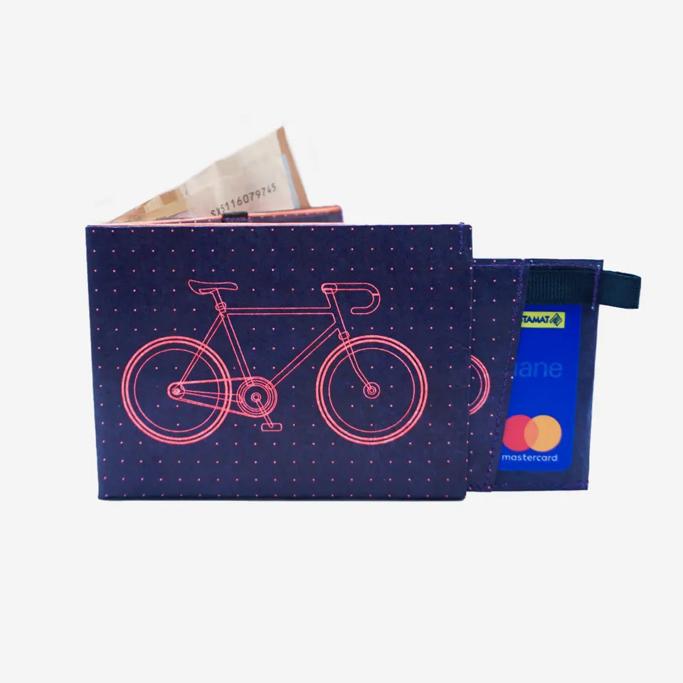 Paprcuts RFID PRO Bike Portemonnaie blau neon Tyvek RFID