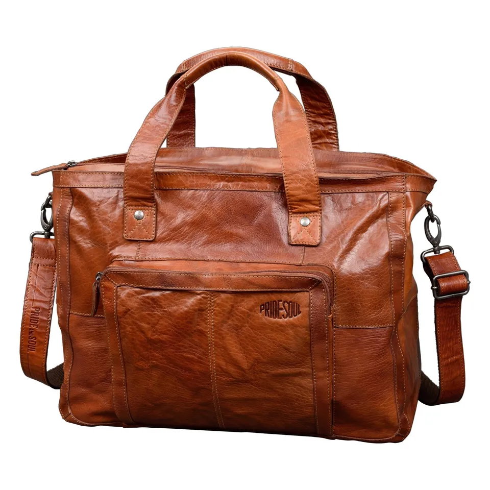 Alumaxx Multifunktionstaschen Weekender ROYAL T Leder cognac