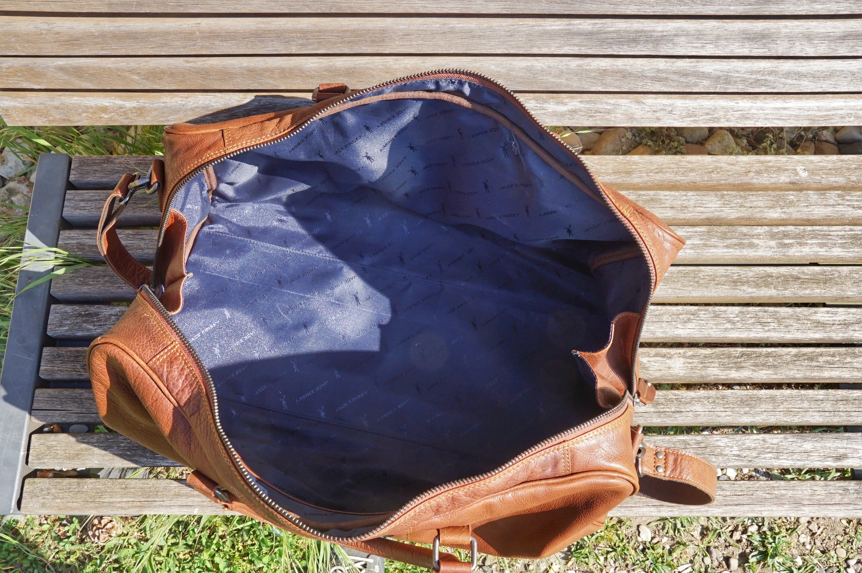 Jack Kinsky Porto 4 Reisetasche Cognac Hunter-Leder