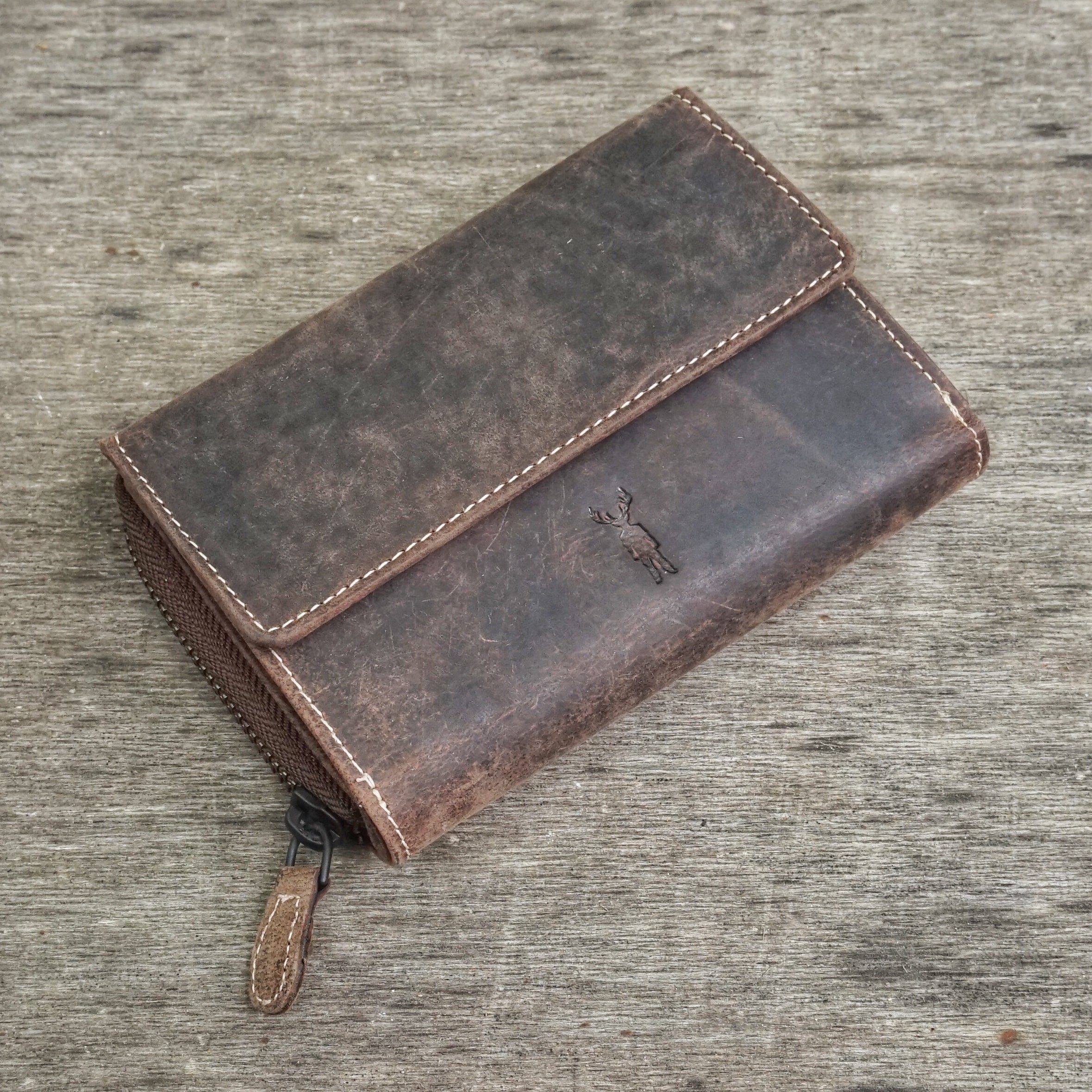 Jack Kinsky Baltimore 512 Damenbörse Cognac Rindleder