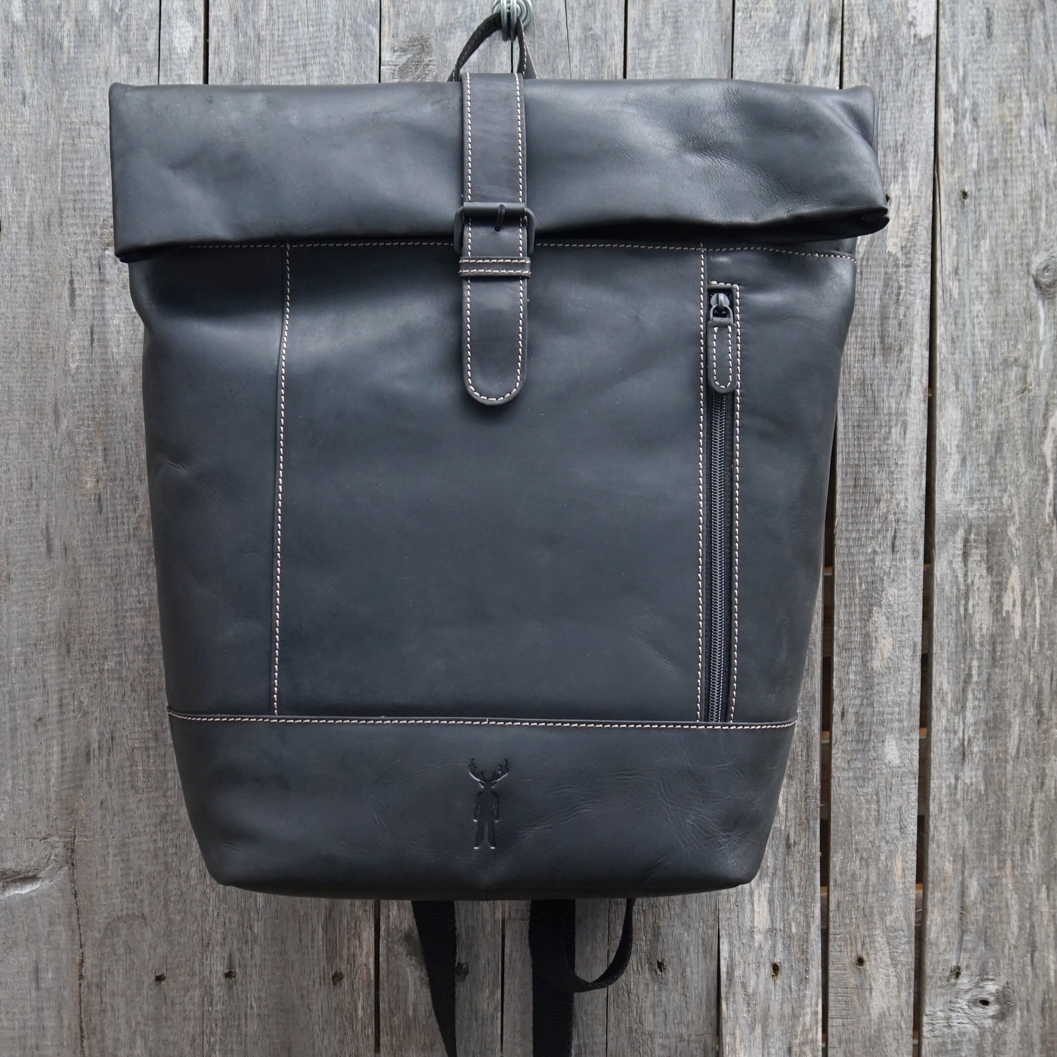 Jack Kinsky Baltimore 15 Lederrucksack Mocca Rindleder