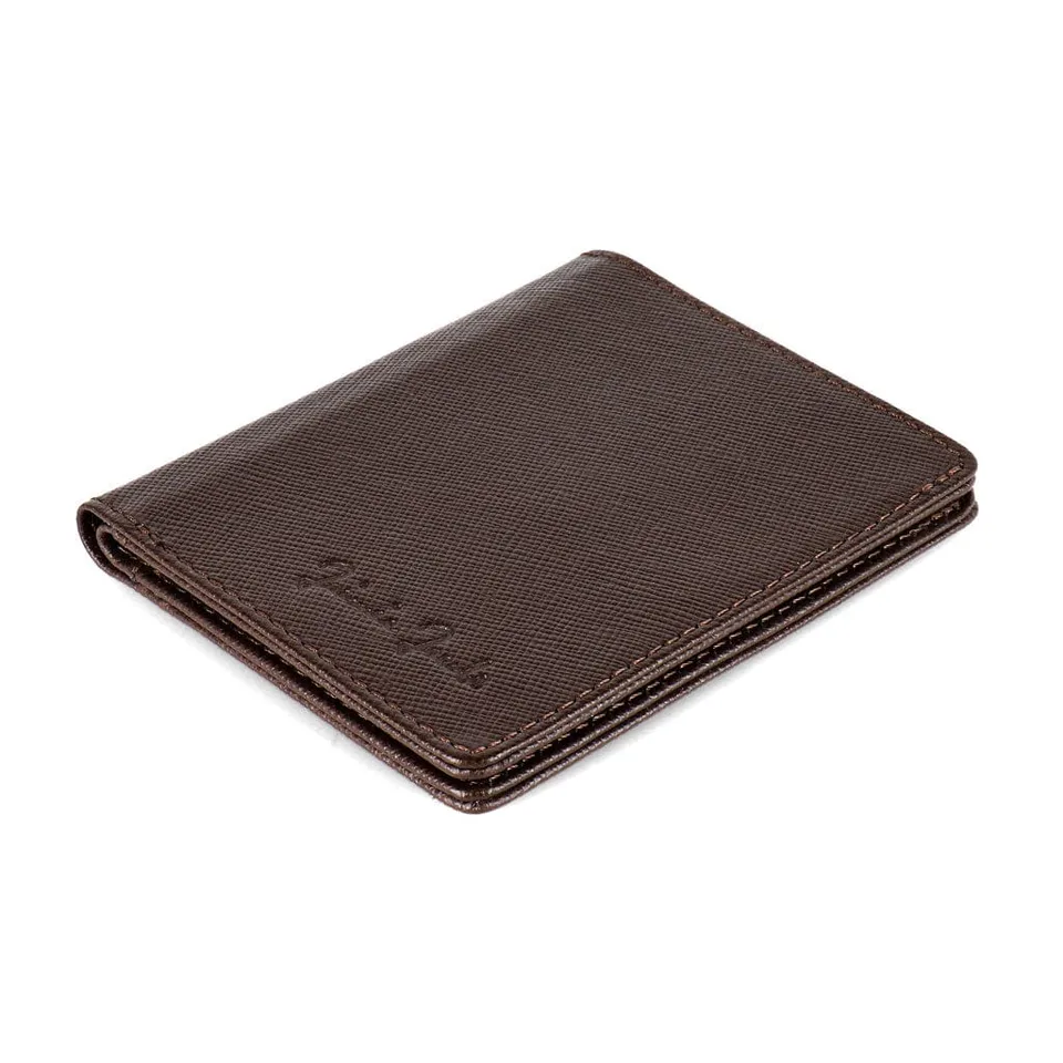 Jaimie Jacobs Slimstar Limited Geldbörse Saffiano Brown RFID