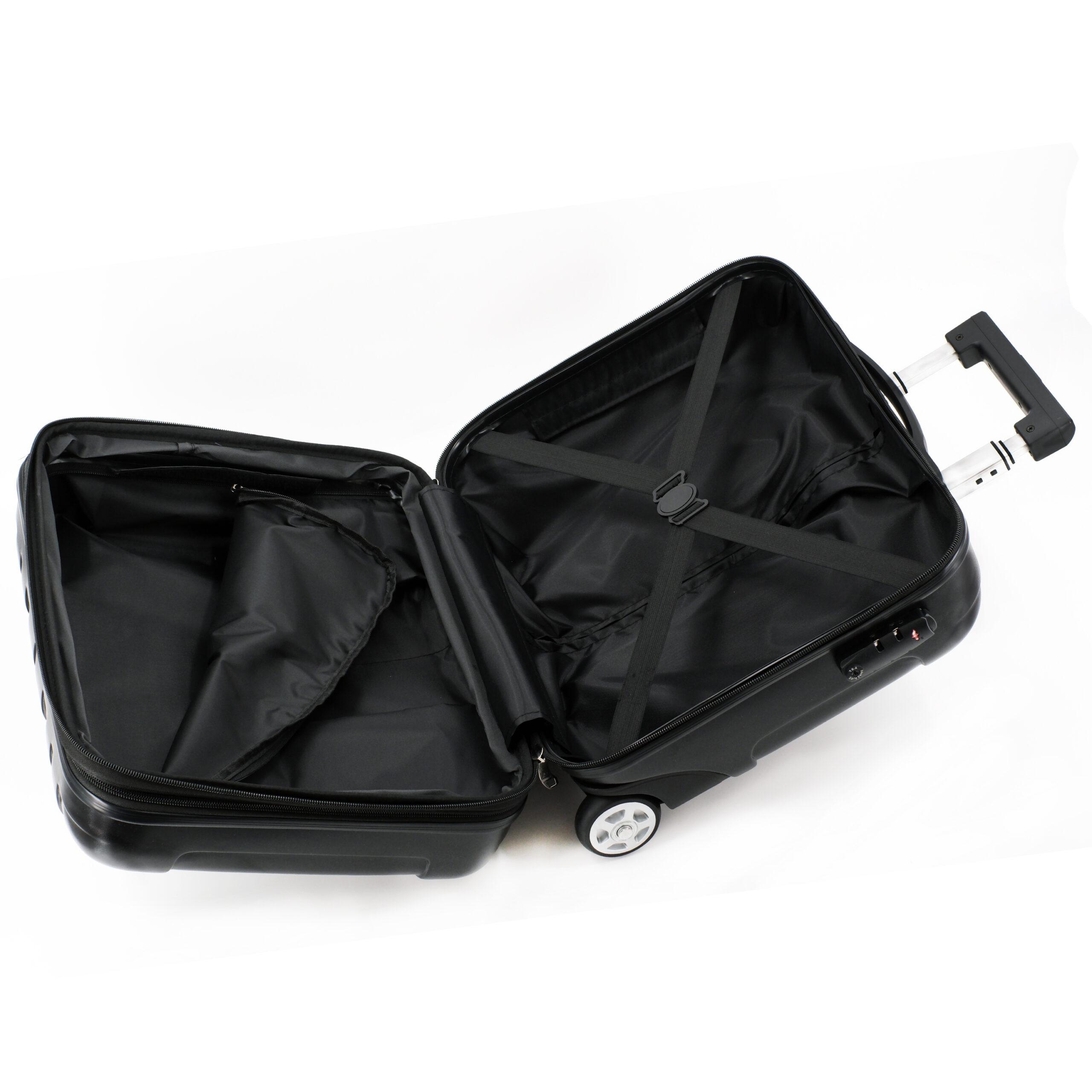 Alumaxx Businesstrolley Polycarbonat Schwarz TSA Schloss
