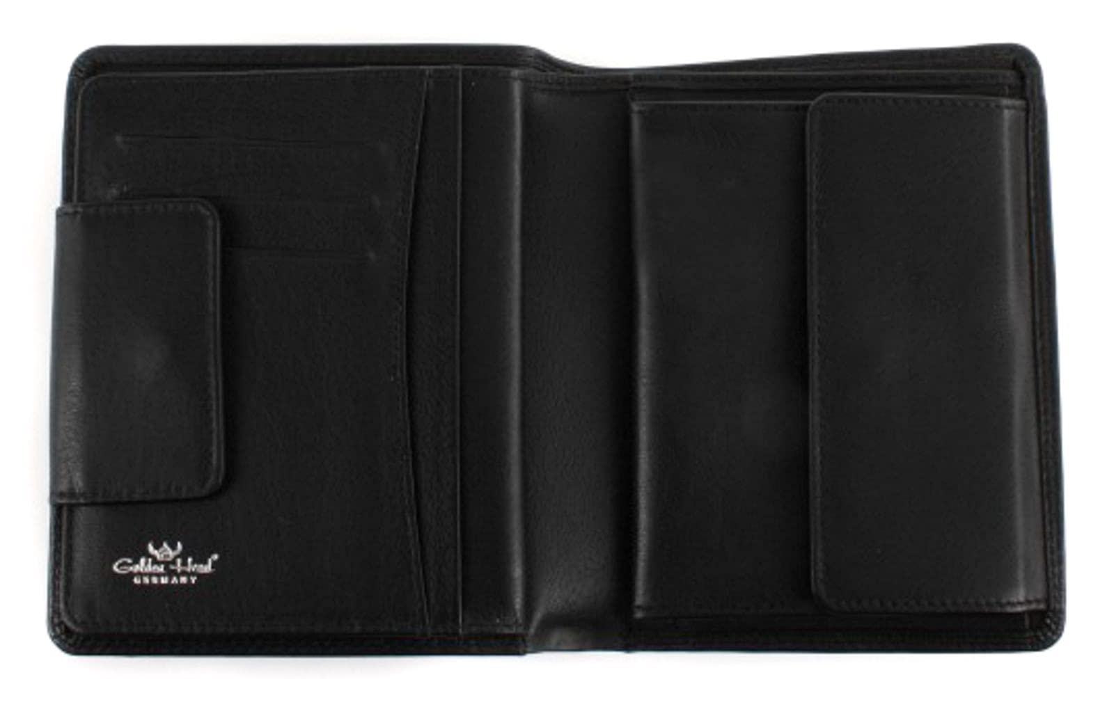 Golden Head Polo Geldbörse II 10 cm Schwarz Hochformat